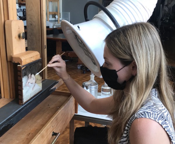 Kari Rayner, Associate Paintings Conservator at the J. Paul Getty Museum