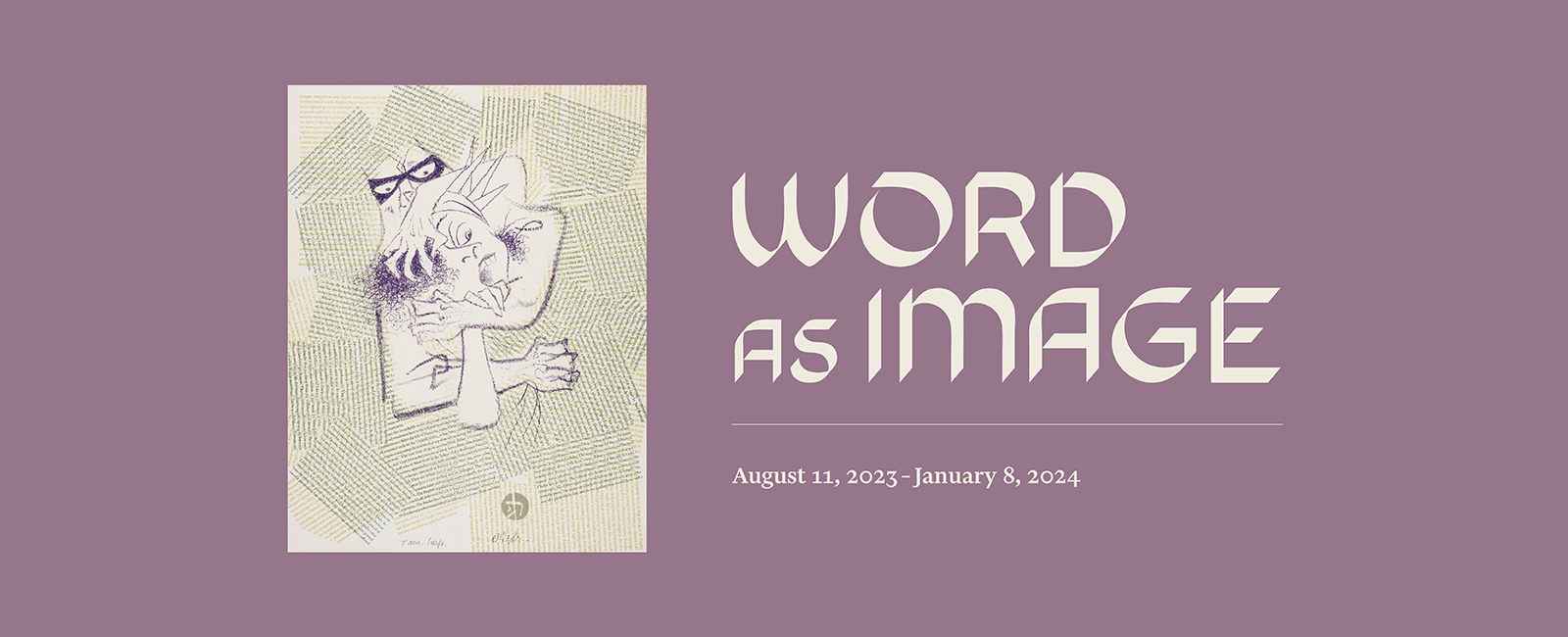 Word as Image exhibition banner